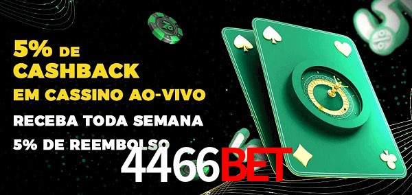 Promoções do cassino ao Vivo 4466bet